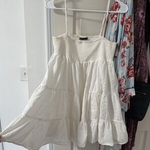 Zara white mini summer dress